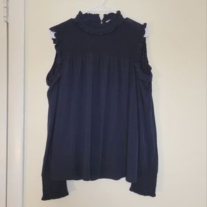 LOFT Shoulder Cut out Blouse